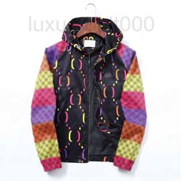 Men's Jackets Designer Paris Classic jackets Parkas Hooded All colour letter jacquard patchwork Coats Outerwear Windproof Clothing size M-3XL 71Z5