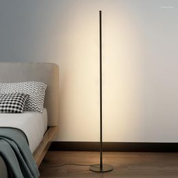 Floor Lamps Nordic LED Lamp Stand For Bedroom Bedside Living Room Standing Light Indoor Lighting Home Corner