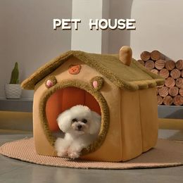 Pet Bed Dog, Cosy Dog Bed House Indoor, Cosy Dog House Pet Nest Removable And Washable Pet House Cat Bed Pet Nest Cat Dog