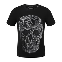 22SS Men T Shirt designer PP Skull Diamond t shirt Short sleeve Dollar Brown bear Brand O-Neck high Quality Skulls PP2114 tops