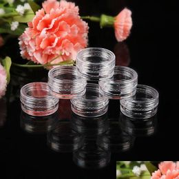 Refillable Compacts 5G0.17Oz Clear Empty Plastic Container Jars Pot 5 Gramme Cosmetic Cream Eye Shadow Nails Powder Jewellery 5000Pcs/Lo Dhcnj