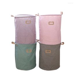 Storage Baskets Home Organization And Foldable Canvas Laundry Basket Hamper Dirty Clothes Organizer Bin Handle Large Bag