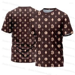 Men's T Shirts Kid's T-Shirt Ethereum Men Short Sleeve Crypto Basketball Shirt Casual Loose Sports Top Gift Clothing 3D Printed