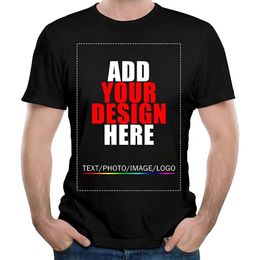 Sweaters Your Own Design Brand and Picture Custom Tshirt Men and Women Diy Cotton T Shirt Casual Tshirt Tops Tee
