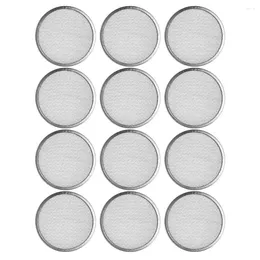 Dinnerware Sets 12 Pcs Mesh Sprout Lid Stainless Steel Strainer Versatile Sprouting Filter Cap Jar Portable Lids For Wide