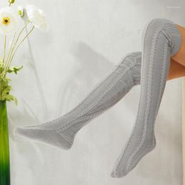 Women Socks Knitted Long Fall Winter Stockings Lolita Kawaii Harajuku Thermal Woman Thigh High Female Lingerie