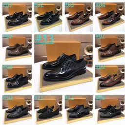 32 Model Designer Italian Men Shoes Formal Wedding Footwear New Stylish British Brogue Shoes Man Slip-On Mens Luxury Dress Shoe Formals Party Sneakers