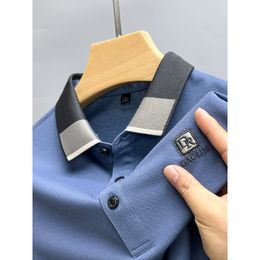 Men s T Shirts Luxury Designer Pure Cotton Casual Short sleeved Fashion Solid Colour Polo Shirt Summer Business Quality Embroidery M 4XL 230707