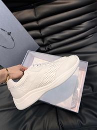 2023S S Top Luxury Men Downtown Perfect Sneakers Shoes Comfort Casual Men's Sports White Black Leather Skateboard Runner Sole Tech Fabrics Trainer Box