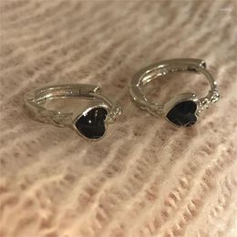 Hoop Earrings 2023 Korean Dark Love Ear Buckle Ins Style Women Sweet Trendy Temperament Unisex