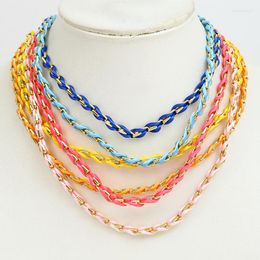 Necklace Earrings Set 3 Sets Mix Colors Wire Wrap Thread And Bracelets Fashion Jeweley Accessories 90150