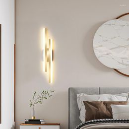 Wall Lamps Modern Minimalist Led Lamp Novelty Indoor Lights For Bedroom Bedside Living Room Corridor Lighting Black Gold Home Fixture