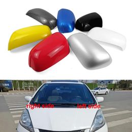 For Honda Fit 2008 2009 2010 2011 2012 2013 Car Accessories Rearview Mirror Cover Mirrors Housing Shell without Lamp Type