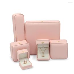 Jewelry Pouches Custom Box With Logo Wholesale Luxury Wedding Ring Bracelet Necklace Boxs Velvet Packaging