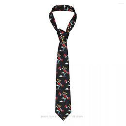 Bow Ties Premium Print UFO Robot Goldrake Grendizer Casual Unisex Neck Tie Shirt Decoration Narrow Striped Slim Cravat