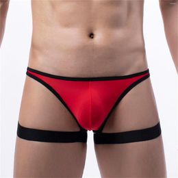 Underpants Sexy Mens Underwear Gays Cotton Gather Panties Solid Breathable Sissy Jockstrap Slip Swimming Briefs Bikini Trunks