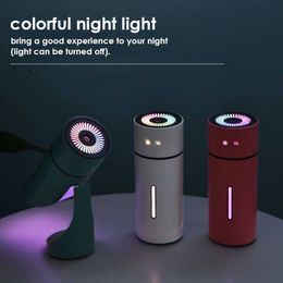 Humidifiers Air Humidifier USB mini Diffuser Amazing Beautiful Colourful Night Light Diffuser Big Home Office Mini Mist Maker