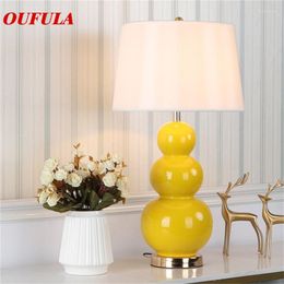 Table Lamps OULALA Ceramic Desk Luxury Modern Contemporary Fabric For Foyer Living Room Office Creative Bed El