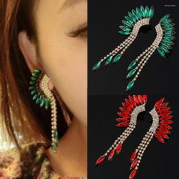 Dangle Earrings Jewellery Wedding Crystal Accessories Woman Earring Long Fringe Rhinestones Stud