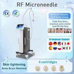 Fractional Rf Microneedling Machine Cold Hammer RF Radio Frequency Stretch Mark Acne Remover Face Lift With Cold Handle