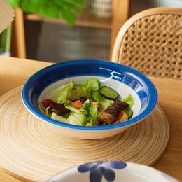 Bowls Japanese Noodle Bowl Ceramic Tableware High Appearance Horizontal Bubble Large Soup Creative Ramen Home