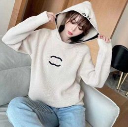 Sweater Women Designer Top Classic Collar Zip Knit Pullover C Letter Embroidered Shirt Sweatshirt wool coat