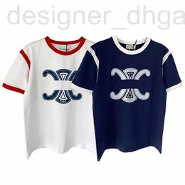 Men's T-Shirts designer 2022 mens crewneck tshirts tees Autumn New Color Matching Shoulder Arc de Triomphe Letter Short Sleeve top m3vW# 33AN