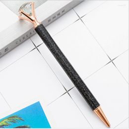 Piece Ballpoint Pen Luxury Rhinestone Cute Wedding Rose Gold Metal Stationery School Office Supply High Quality Pens