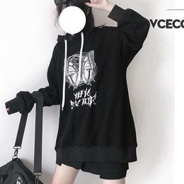 Kadın Hoodies Kelebek Grafik Uzun Kollu Hoodie Kadınlar Kız Gevşek Kapşonlu Sweatshirt Street Giyim 2023 Yeni Moda Pullover Sonbahar