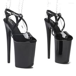 Leecabe 23cm/9inches Peep Sandals Toe High Heels Pole Dance Shoes Stripper Party Show Stage Platform Women 1K 2618
