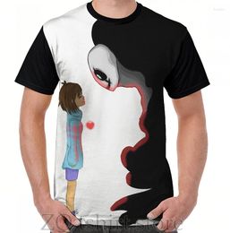 Men's T Shirts Frisk And Gaster Graphic T-Shirt Men Tops Tee Women Shirt Funny Print O-neck Short Sleeve Tshirts