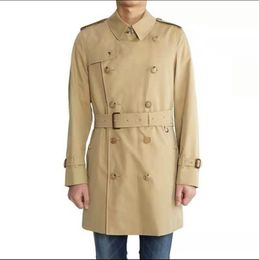 2023 Trench da uomo firmati Giacca a vento Giacche invernali Primavera autunno Moda uomo donna Tinta unita media lunghezza classica Coppia cappotti lunghi taglia grande