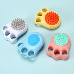 Cat Bath Brush,Pet Shampoo Brush,Doggy Puppy Massage Wash Brush,Kitten Soft Shampoo Dispenser for Massaging