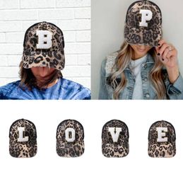 Creative Leopard English Letters Embroidery Adjustable Luxury Baseball Caps Men and Women Outdoors Sports Adult Fashion Sun Hats