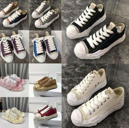 MMY Maison Mihara Yasuhiro Shoes Canvas New Casual Womens Best-quality Designer Lace Sneakers New Mason Shoelace Frame Size35-45