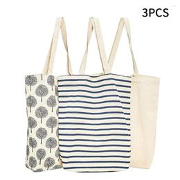 Evening Bags 3pcs Large Capacity Fashion School Outdoor Carry Casual Travel Ladies 3 Designs Women Tote Bag Reusable Shopping Work Grocery