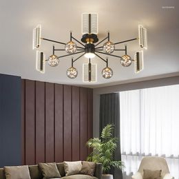 Chandeliers LED Nordic Chandelier Lights For Parlour Bedroom Study Dining Room Dimmable Lamps Home Deco Acrylic Luminaire Fixtures