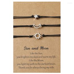 Charm Bracelets For Sun Moon Star Friendship Matching BFF Distance Relationship Bracel