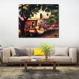 Impressionist Landscape Canvas Art The Farm 1914 Pierre Auguste Renoir Paintings Handmade High Quality Home Decor