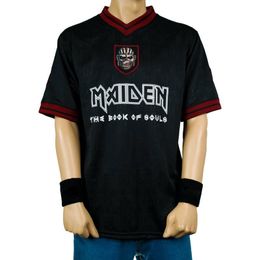 Pants Maiden Book of Souls Tour: Camisas De Futebol 2016 Tee Tshirt Eddie Steve Punk is Football Shirt Camisa