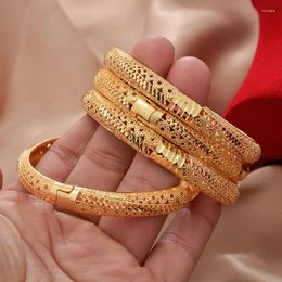 Bangle Ethnic Dubai Gold Color Wedding Bangles For Women Saudi Arab Ethiopian Bracelet&Bangles Jewelry Party Gifts