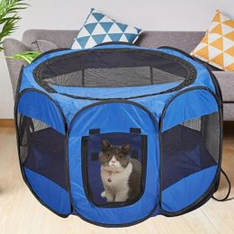 Portable Pet Tent For Puppy Dog Cat Folding House Bed Tent Waterproof Indoor Outdoor Cat Tent