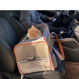 Cat Dog Carrier Airline Approved Soft Sided Pet Travel Bag, Car Seat Safe Carrier Cat Travel Bag Dog Travel Portable Bag