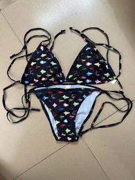 Women Three-point Swimsuit Fashion Summer Two-Piece Bikini Suits Set with Letters Sexy Beach Bathing Suits Swimwear Clothing high-quality 47