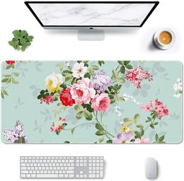 Elegant Rose Large Mouse Pad XXL Extended Gaming Waterproof Desk Mouse Mat with Stitched Edge Non-Slip Laptop Computer Mousepad