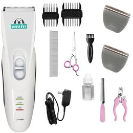 Dog Grooming CP-6800 Pet Electric Trimmer Professional Grooming Haircut Shaver Machine Silver Rechargeable Dog Cat Grooming Clipper 230707