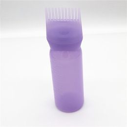 Storage Bottles 120ml Plastic Hair Dye Filling Bottle Applicator With Graduated Brush Dispensing Kit Salon Colouring Dyeing Styling Tools