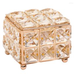 Jewellery Pouches Home Decor Rhinestone Earring Ring Pearls Storage Box Crystal Organise Holder Boxes With Cover