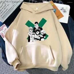 Men's Hoodies Anime X Groupe Sweatshirt With Hooded Men/Women Clothing HxH Tops Y2k Clothes Manga Casual Haikyuu Hoody