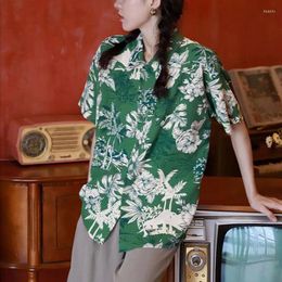 Women's Blouses Women Shirts Summer Kawaii Loose Retros Bf Teen Girls Short Sleeve Vintage Korean Style All-match Tops For